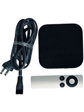 Apple TV 3rd Gen A1469 Media Streaming Player w Remote Power Cord HDMI HD